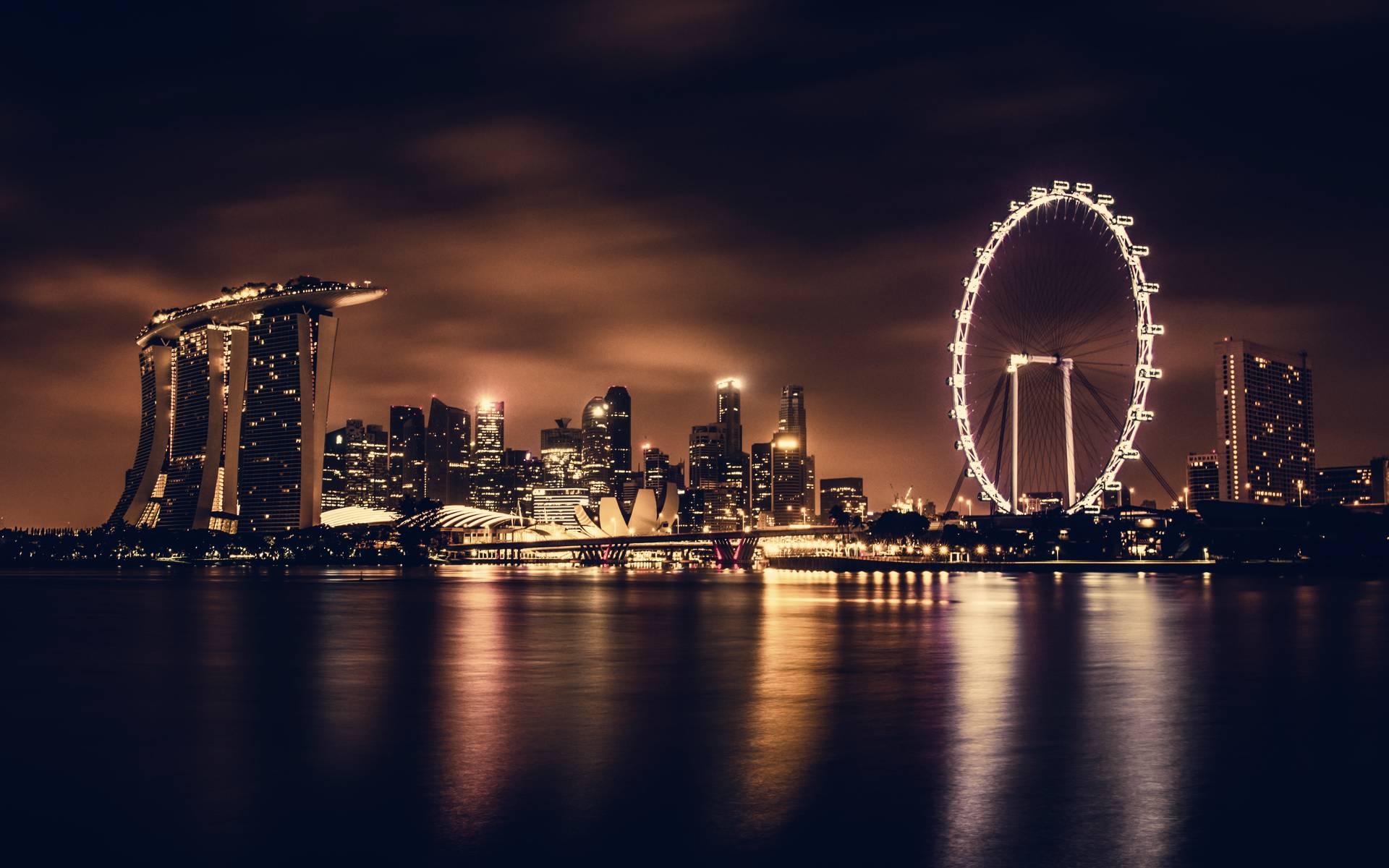 Marina Bay, Singapore at night